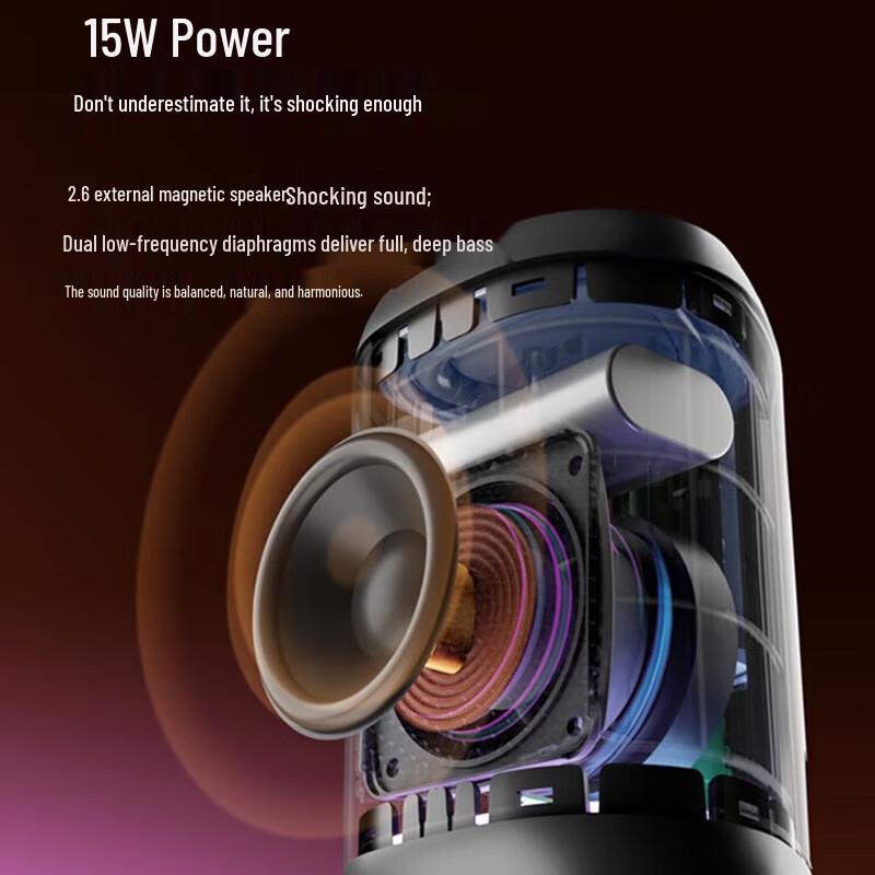 Портативная RGB Bluetooth-колонка W-King D110