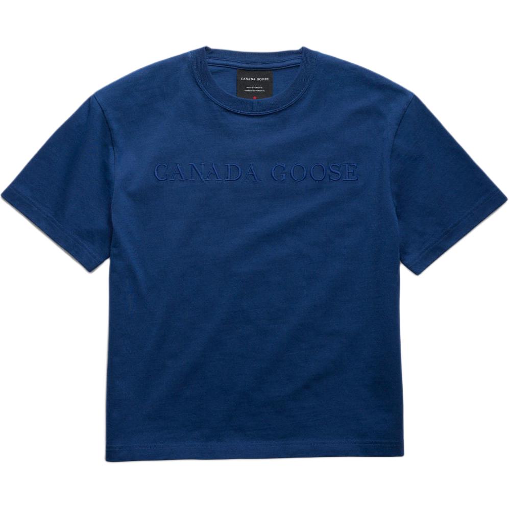 Canada Goose SS26 Summer Collection American Casual Fashion High-End Letter Embroidery Design Comfortable Crew Neck Short Sleeve T-Shirt 1622W1-9841