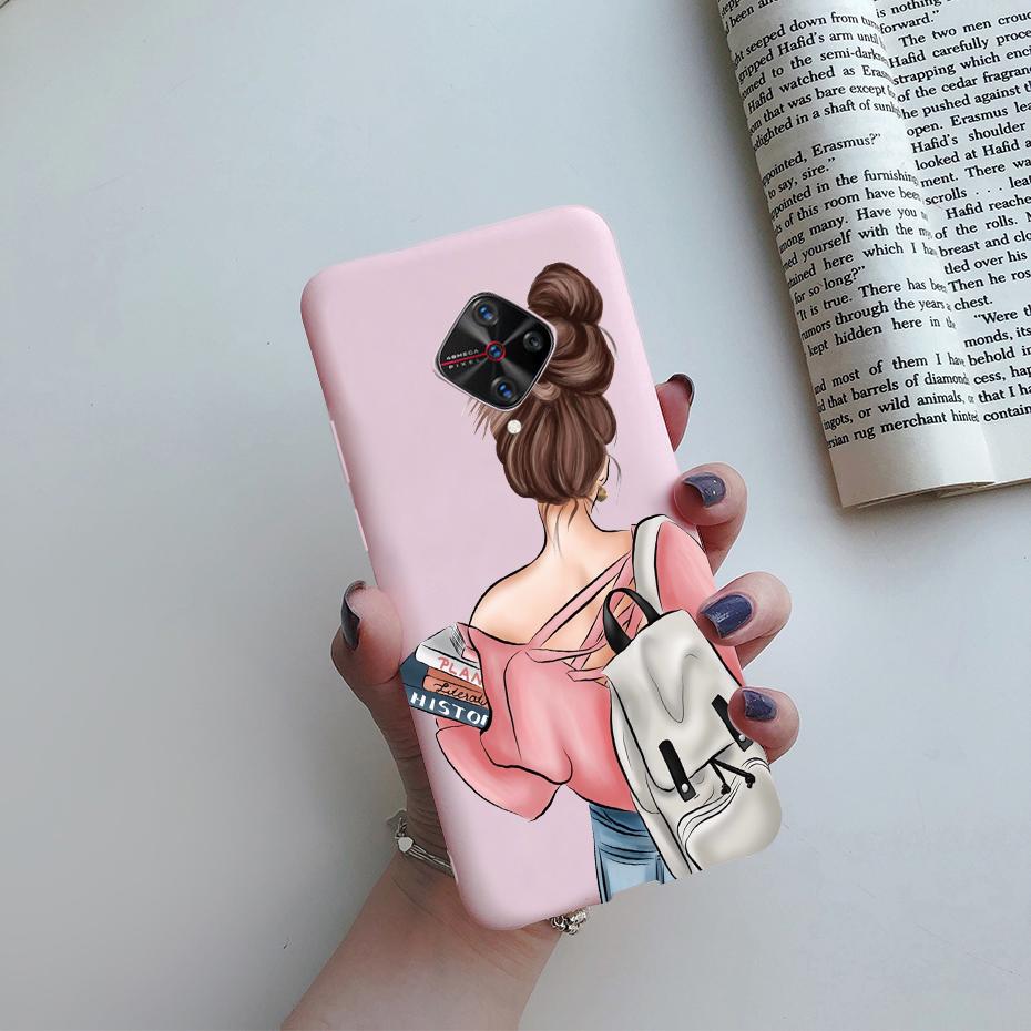 For Vivo S1 Pro Case 1920 For Vivo V17 Russia V1945A V 17 Pro 1909 Back Painted Silicone Shockproof Cover Soft Phone Bumper Case
