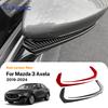 Настоящее Мягкое Углеродное Волокно Для Mazda 3 Axela      2024 2025 LHD RHD Автомобильная Декоративная Накладка-Наклейка на Полоску Зеркала Заднего Вида