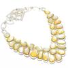 Mother Of Pearl Gemstone Handmade 925 Silver Jewelry Necklace 18" JCN378-35
