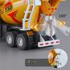 1/40 Scale Diecast Alloy Electric Mixer Car Model Metal Heavy Cement Mixe Truck Vehicles Car Model Sound and Light Childrens Toys Gift