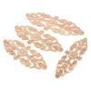 1PC 25/28/32/38cm Decorative Wood Appliques Unpainted Oak Carved Wave Flower Onlay Decal Corner Home Furniture Door Decor Crafts