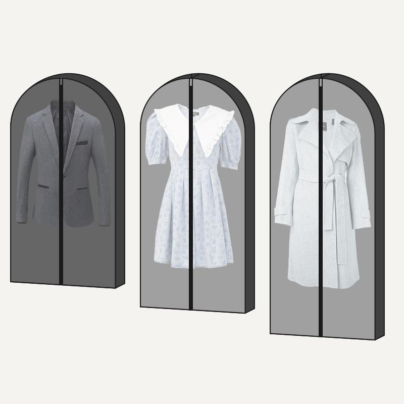 Прозрачный чехол для одежды, чехол для одежды, защитный чехол для пальто, чехол для платья, чехол для костюма, органайзер для хранения одежды