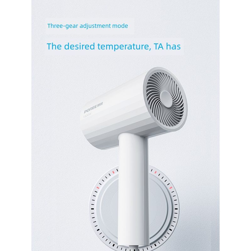 Borui Hair Dryer Household High-Wind Quick-Drying Hair Care Hair Dryer Student Dormitory Household Electric Hair Dryer