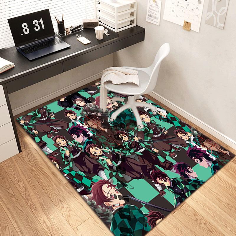 Japanese manga artist Koyoharu Gotouge's Demon Slayer carpets, home decor, non-slip door mats, hallway seat mats, outdoor picnic mats, rugs H29