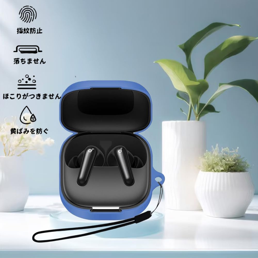 YILLIONS Тонкий Мягкий Чехол-Крышка для Anker Soundcore R60i NC Мягкий Силиконовый Спортивный Крутой Ударопрочный с Крючком P31i/Soundcore - Дизайн, Амортизация, Водонепроницаемый,
