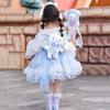 Девичье платье Лолита с коричным псом-принцессой - Стиль четырех сезонов, шифоновая юбка, идеально подходит для дней рождений и особых случаев