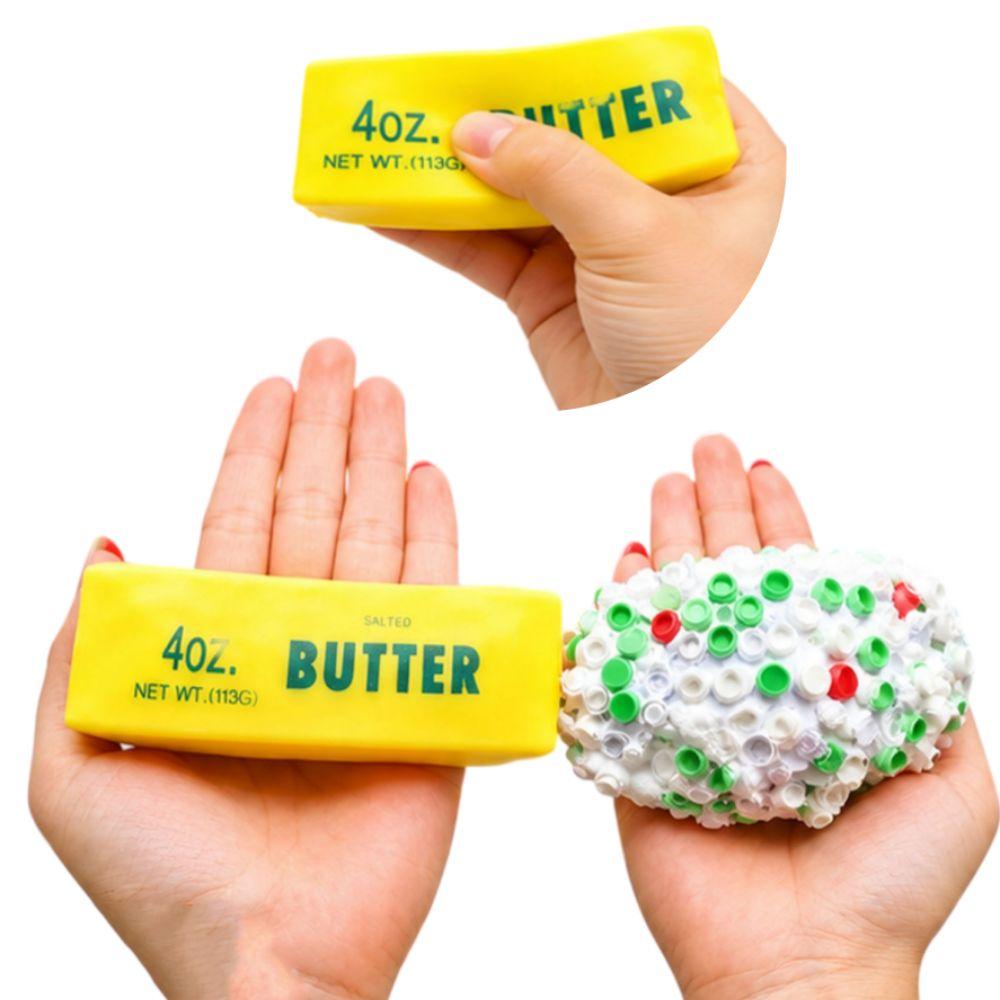 Shapable Crunchy Squeeze Toy Hand Relax Blocks Filled Squishy Butter Stick Squishy Children Gifts