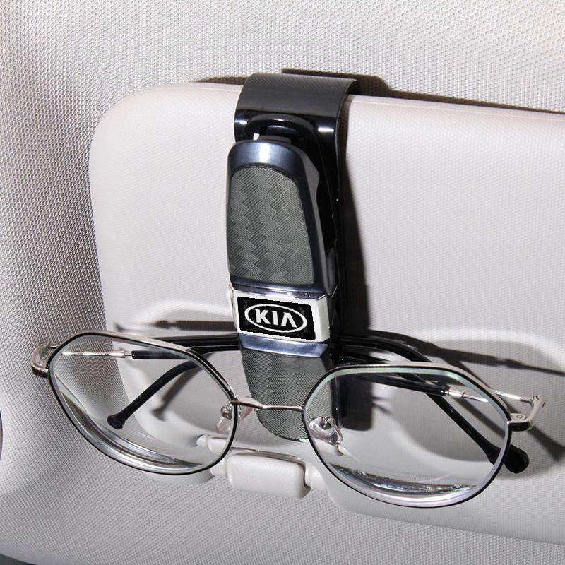 1pcs Car Sun Visor Glasses Holder Sunglasses Clip Sunglasses Eyeglasses Holder For KIA K5 K9 Sorento Ceed Sportage Carnival Stinger Forte Niro Cadenza