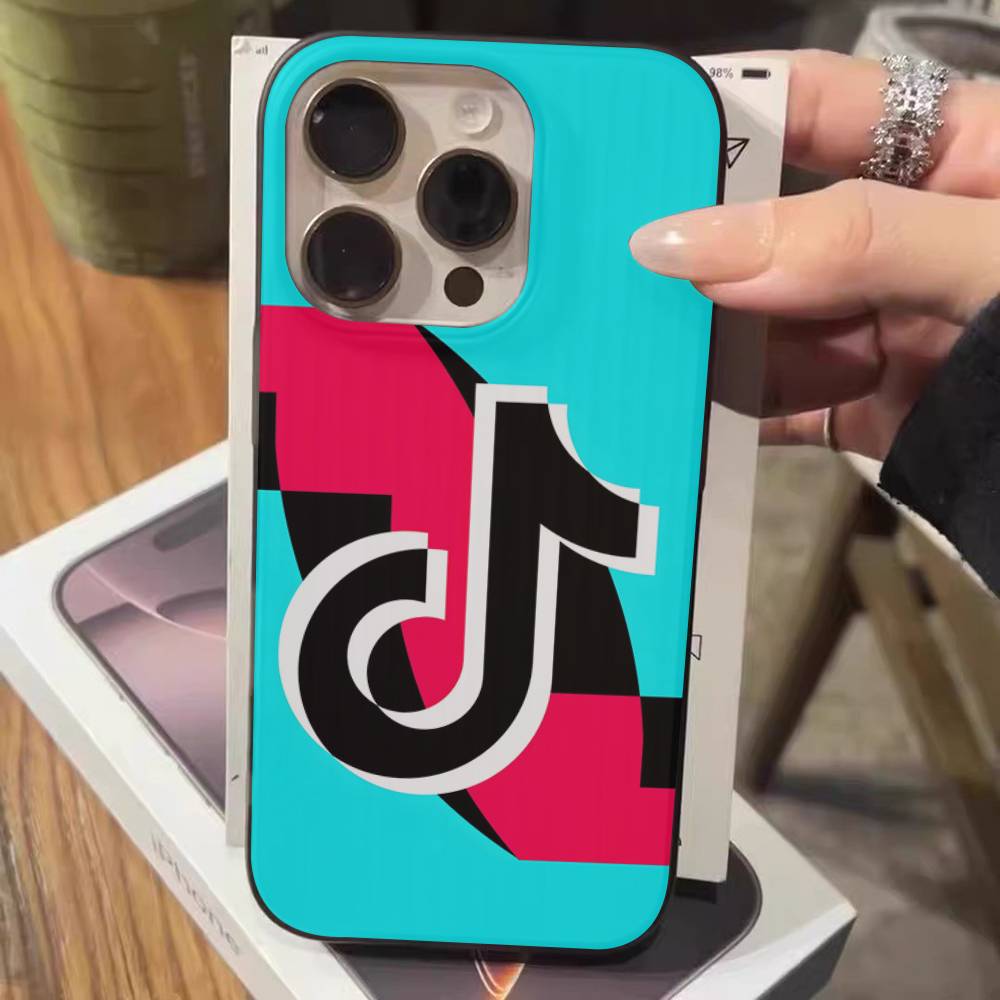 T-TikTok-K Для IPhone 17 16 15 14 Plus 13 12 11 Pro Max С противоударным защитным чехлом для телефона