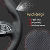 For Mercedes Benz A C Class E260 E300 GLB GLA GLE GLC Manual Sewing Car Steering Wheel Covers Car Accessories Genuine Leather