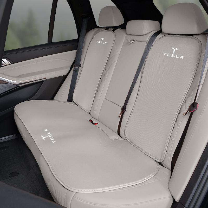 vtrdn1 Car Seat Cushion Cover Breathable Ice Silk Soft Mats For Tesla Model 3 Model S Model X Model Y Cybertruck Roadster SpaceX