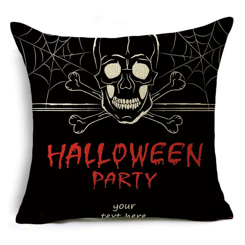 Halloween Horror Collection Themed Pillowcase Holiday Gift Party Decoration Sofa Cushion Cover 40*40cm/45*45cm/50*50cm
