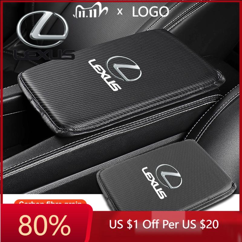 ZAG1 2026 Hot Interior Stickers Car Center Console Armrest Box Protective Pad Carbon Fiber Soft Pad For Lexus CT ES GS NX IS250 CT200