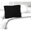 Set of 2 Pillowcases 100% Cotton 50x70 Cm - Black