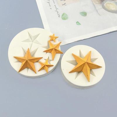 Силиконовая форма «Пентаграмма» для DIY шоколада, мастики, украшения торта и полимерной глины