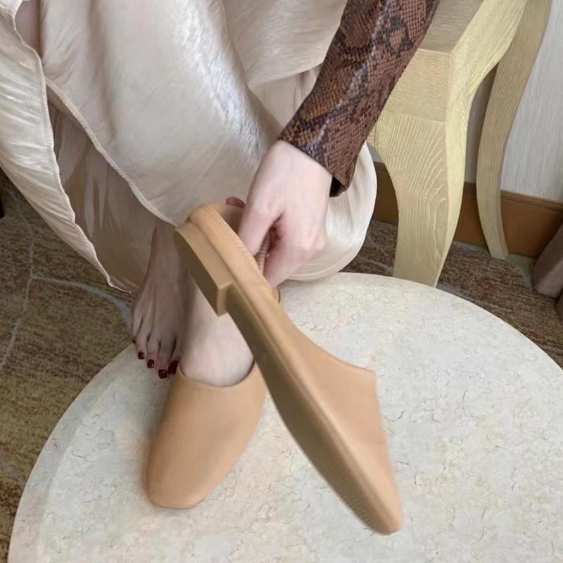 Мода Байламос Женские Балетки Новые Балетки Мягкая Кожа Мокасины Слипоны Ретро Бабушкины Туфли Женские мюли тапочки Весна Лето