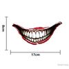 Наклейки на шлем автомобиля и мотоцикла с изображением кровавых губ злого клоуна на Хэллоуин