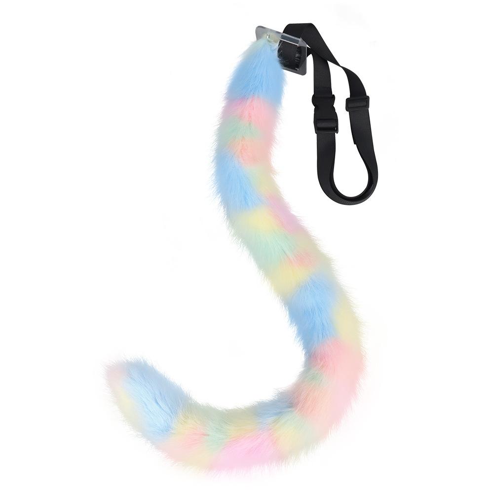 Plush Three-Flower Cat Headband Cat Tail Set Beast Ear Beast Tail Comic Show Cosplay Props Accessories