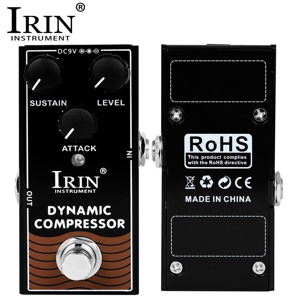 IRIN RF-12 Dynamic Compressor Guitar Effect Pedal Low Noise Classic Compressor Effect True Bypass Electric Guitar Bass Parts