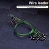 10 шт. 15 см/5,9 дюйма Рыболовные поводки из проволоки 125 фунтов Сверхмощные Необычные Противозакусочные Стальные Лески с Вертлюгами и Застежками