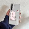 Маленький динозавр милый прозрачный чехол для Samsung Galaxy S22 S20 FE S21 S10 S9 Plus Note 20 Ultra 10 Lite мягкий чехол для телефона