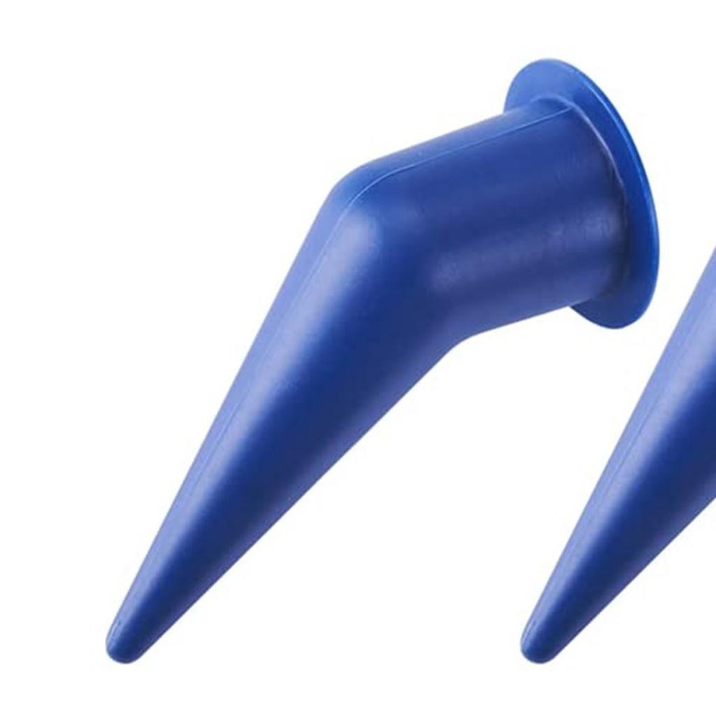 10pcs Caulk Gun Nozzle Replacement Set Plastic Caps & Angled Cone Nozzles Kitchen Bathroom Sealing for Efficient Sealing