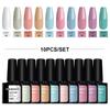 PHOENIXY 111 Colors of Gel Nail Polish Bright and Colorful Gel Lacquer for UV Gel Nails Soak-off UV LED Semi-Permanent Gel Varnishes
