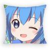 TOUHOU Project Cirno Cute Anime Girl Pillow Case Sofa Living Room Bedroom Headboard Backrest Cushion Square Cushion Nap Time