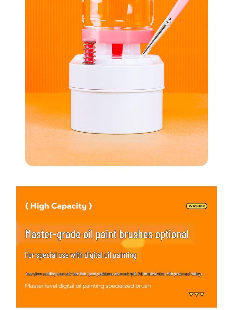 Цифровой очиститель и промыватель кистей для масляной живописи для кистей для краски, каллиграфии и акварели