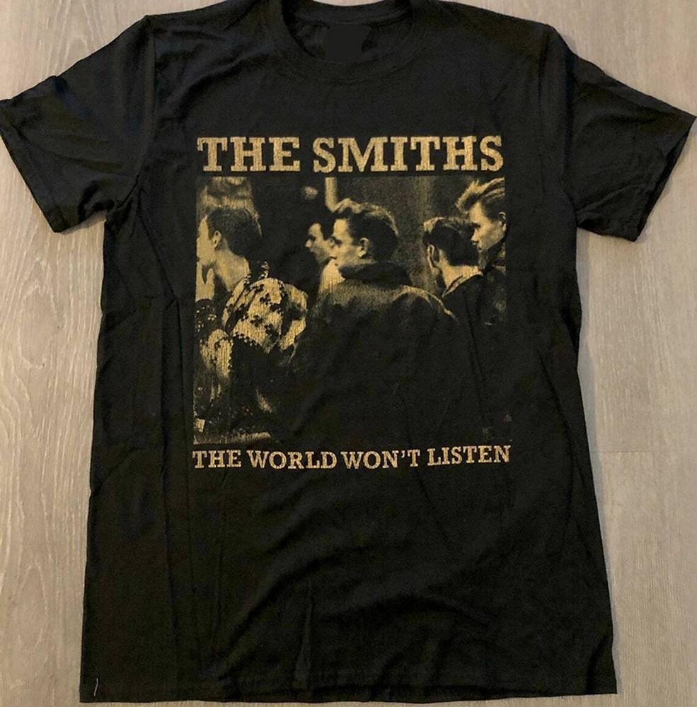 Футболка The Smiths The World World Won't Listen Все Размеры S-5XL Унисекс Футболка