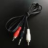 1.2M 3.9 Feet 3.5Mm Plug Jack To 2Rca Male Audio Cable Splitter Phone To Speaker