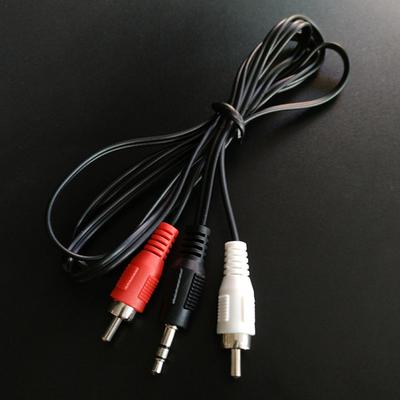 1,2 м 3,9 фута 3,5 мм штекер Jack к 2Rca мужской аудио кабель разветвитель телефон к динамику