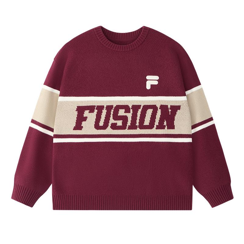 FILA FUSION Sweater Unisex Premium Pine Red T11U433403FRD