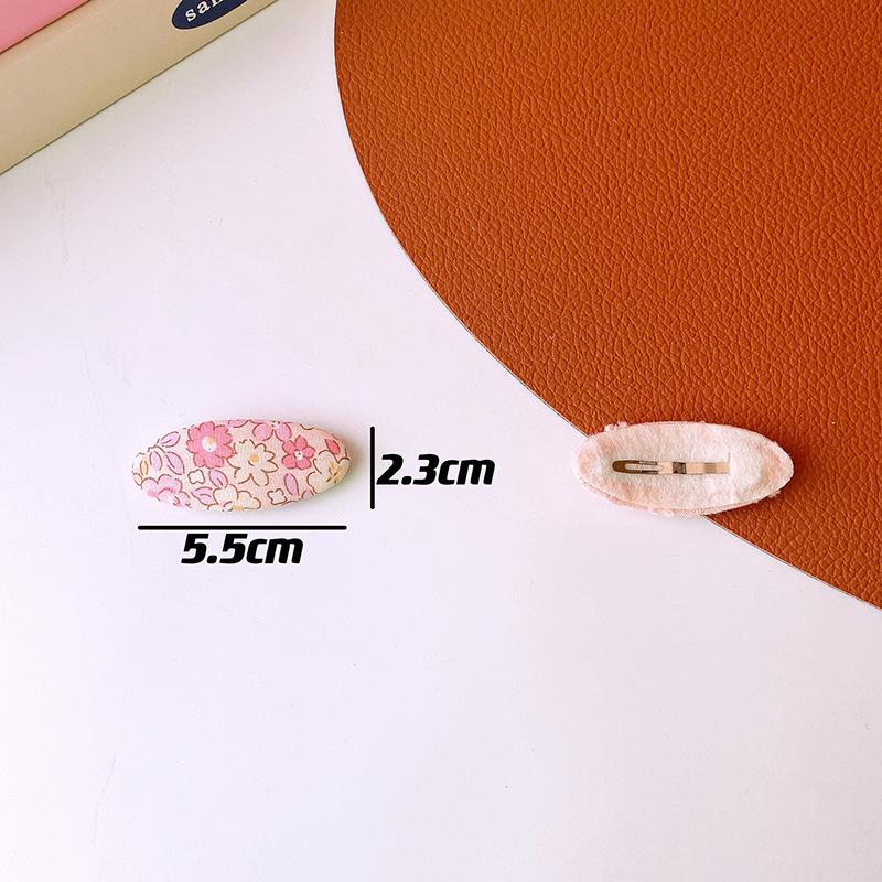 3 шт./компл. заколка для волос в стиле ретро, ​​однотонная полосатая заколка для волос для девочек, эстетичные винтажные заколки с цветочным принтом, детские головные уборы