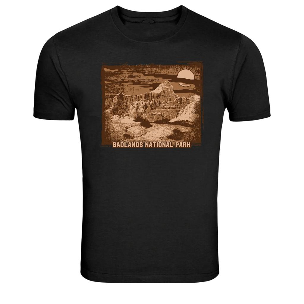 Badlands National Park Vintage Landscape Graphic T-Shirt