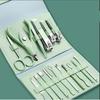 16pcs Professional Nail Clippers and Cuticle Nippers Set with Travel Case Manicure Set Pedicure Sets Nail Clippers
