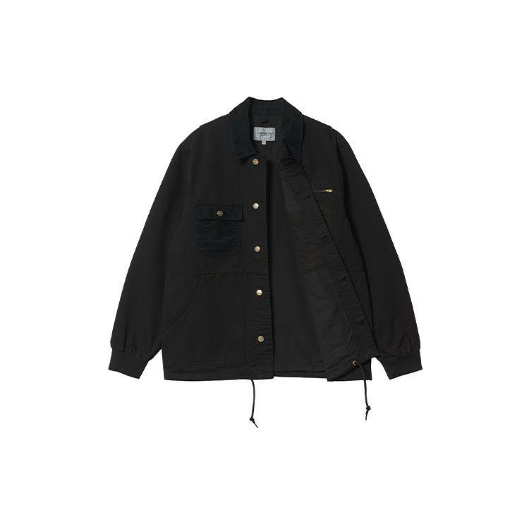 Carhartt WIP Куртка Medley Dearborn Canvas 12 унций Черная (Окрашенная одежда) Мужская уличная одежда I030439-89-GD