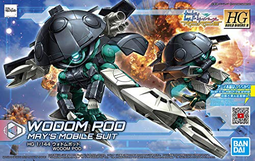 HGBD:R Gundam Build Divers Re:Пластиковая модель RISE Wodom Pod в масштабе 1/144 с цветовой кодировкой