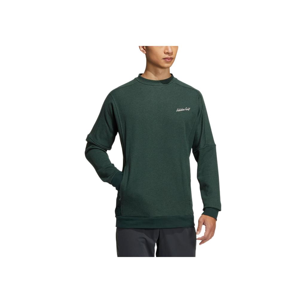 Adidas Gt Crew Sweatshirt With Solid Color Letter Embroidery Men Tops Green HG3262