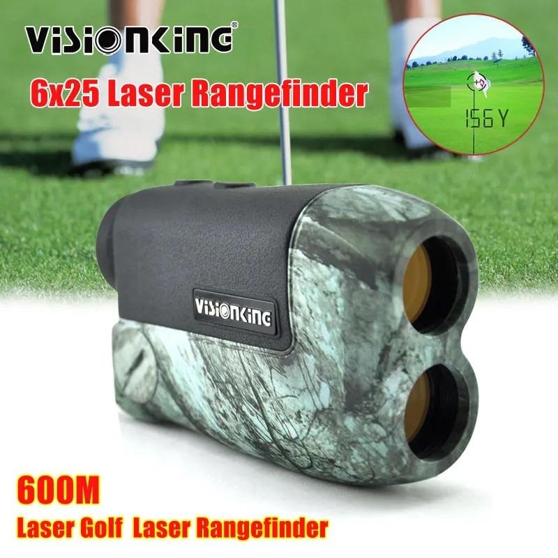 Visionking Hunting 6x25 Laser Rangefinder 600m Distance Meter Mersured with Flag-Lock Golf Telemeter Bak4 Roof Monocular Survey