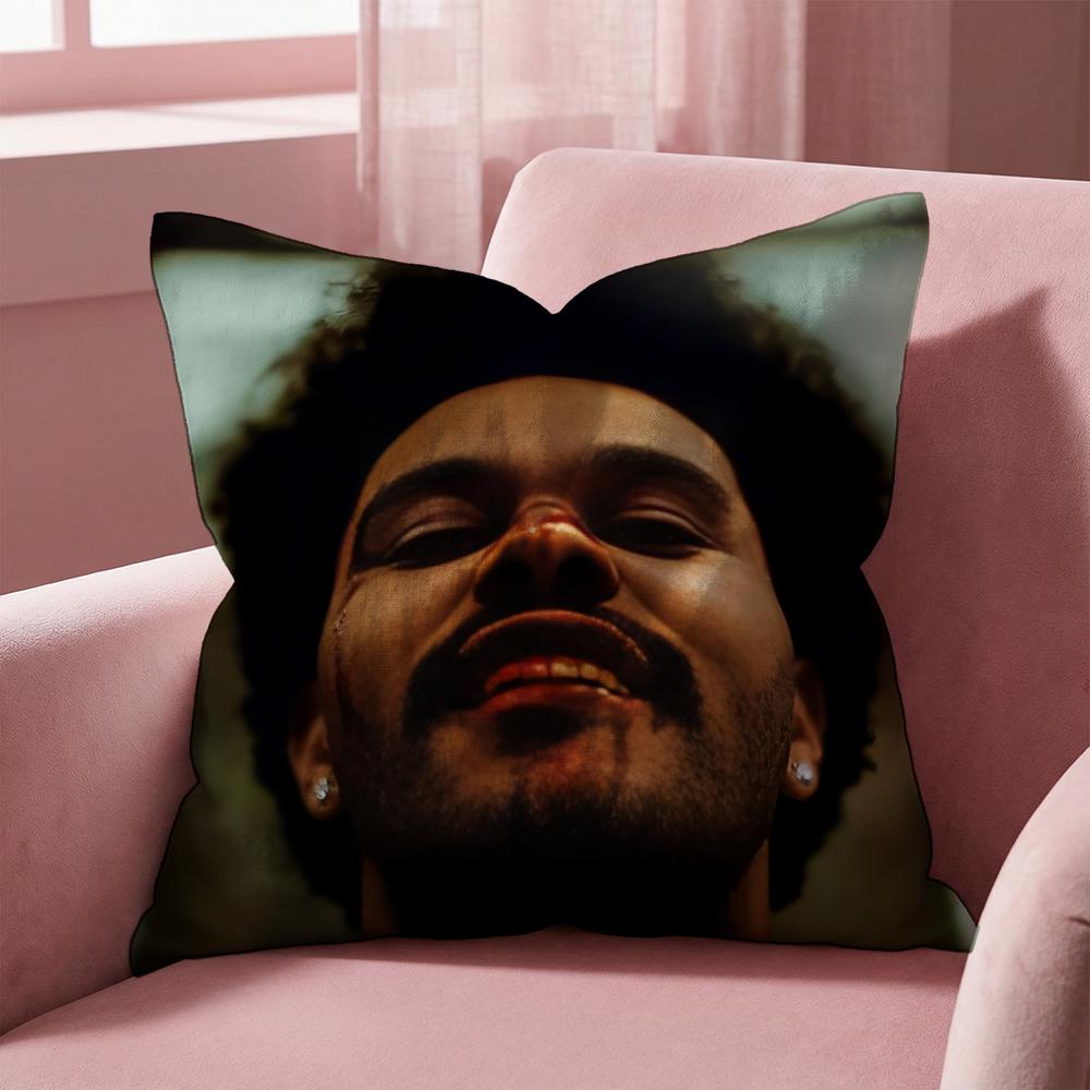 Чехол на подушку The Weeknd SINGER, Многоцелевой чехол для дома и автомобиля - Двусторонний, Мягкий и Прочный для Ежедневного Использования