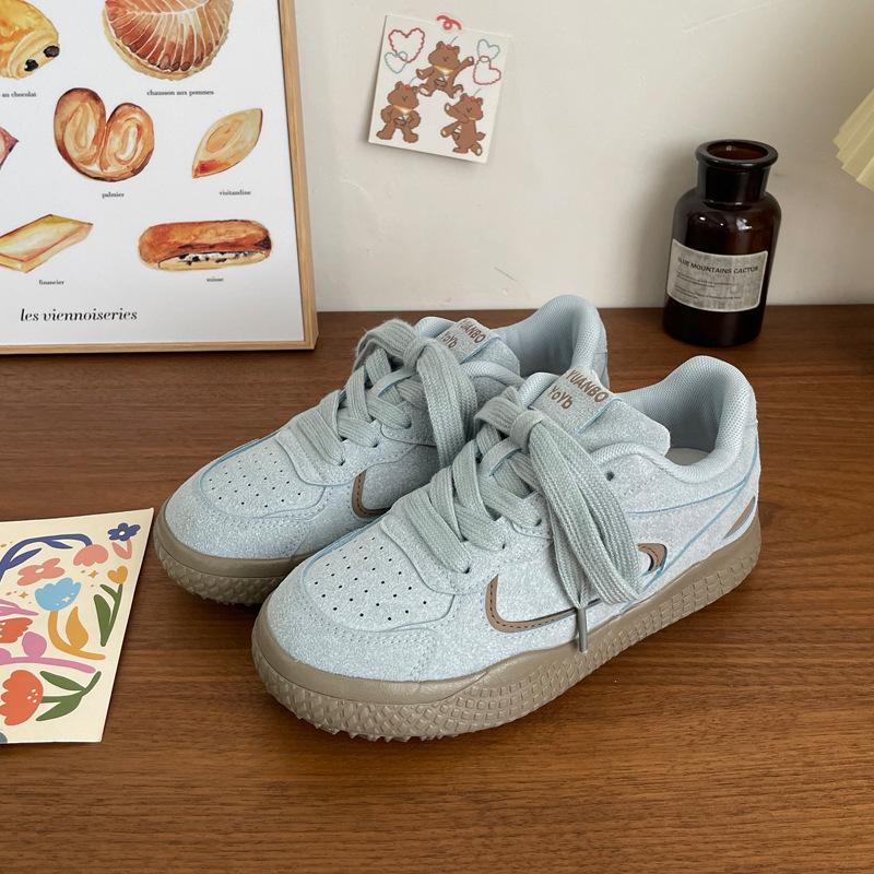 Студенческие немецкие тренировочные кроссовки с двойной сеткой женские уродливые милые осенние новые шикарные нишевые корейская версия дышащие спортивные белые кроссовки Форрест Гамп