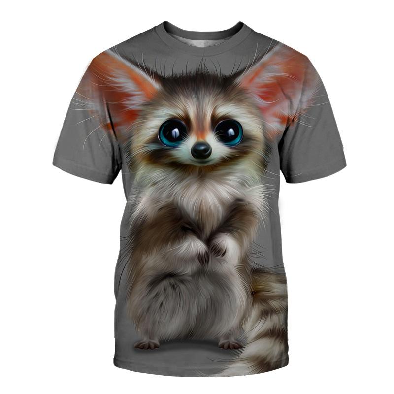 Kids T Shirt Animals Pattern Girls Summer Sportwear T-shirts O Neck Short Sleeve 3d Printed T Shirt Casual Breathable Tops