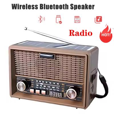 Перезаряжаемый мини FM AM SW многодиапазонный ретро-радио с беспроводным BT USB TF динамиком портативный вещательный приемник радио