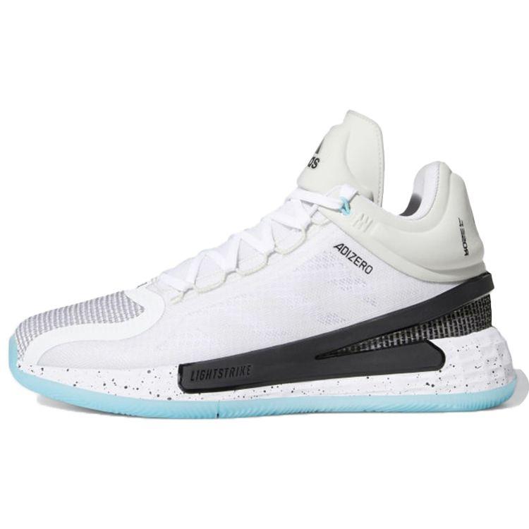 Adidas D Rose 11 White Black Speckled Men Sneakers Cloud-White Core-Black Orbit-Grey FX6539