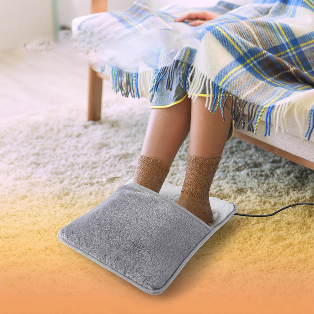 Portable Electric Foot Warmer USB Heating Pad Soft Thermal Foot Muff Perfect for Home Office and Travel Comfort