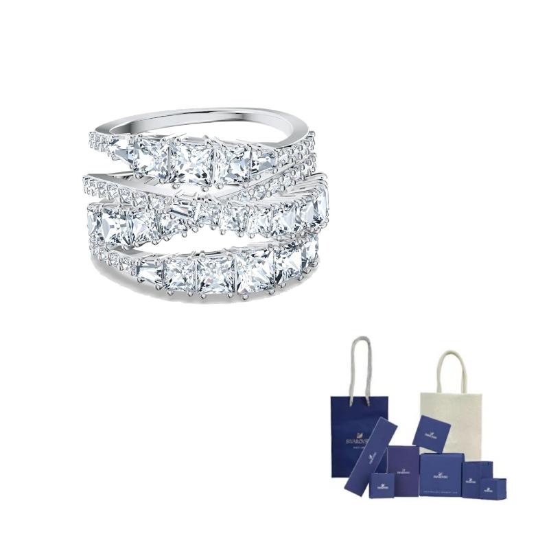 Swarovski Кольцо Twist Wrap с кристаллами