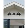 A Piece Of Art Deco Style Black Metal Scroll Wall Decor, Suitable For Indoor And Outdoor Multi-Purpose Hanging Decoration